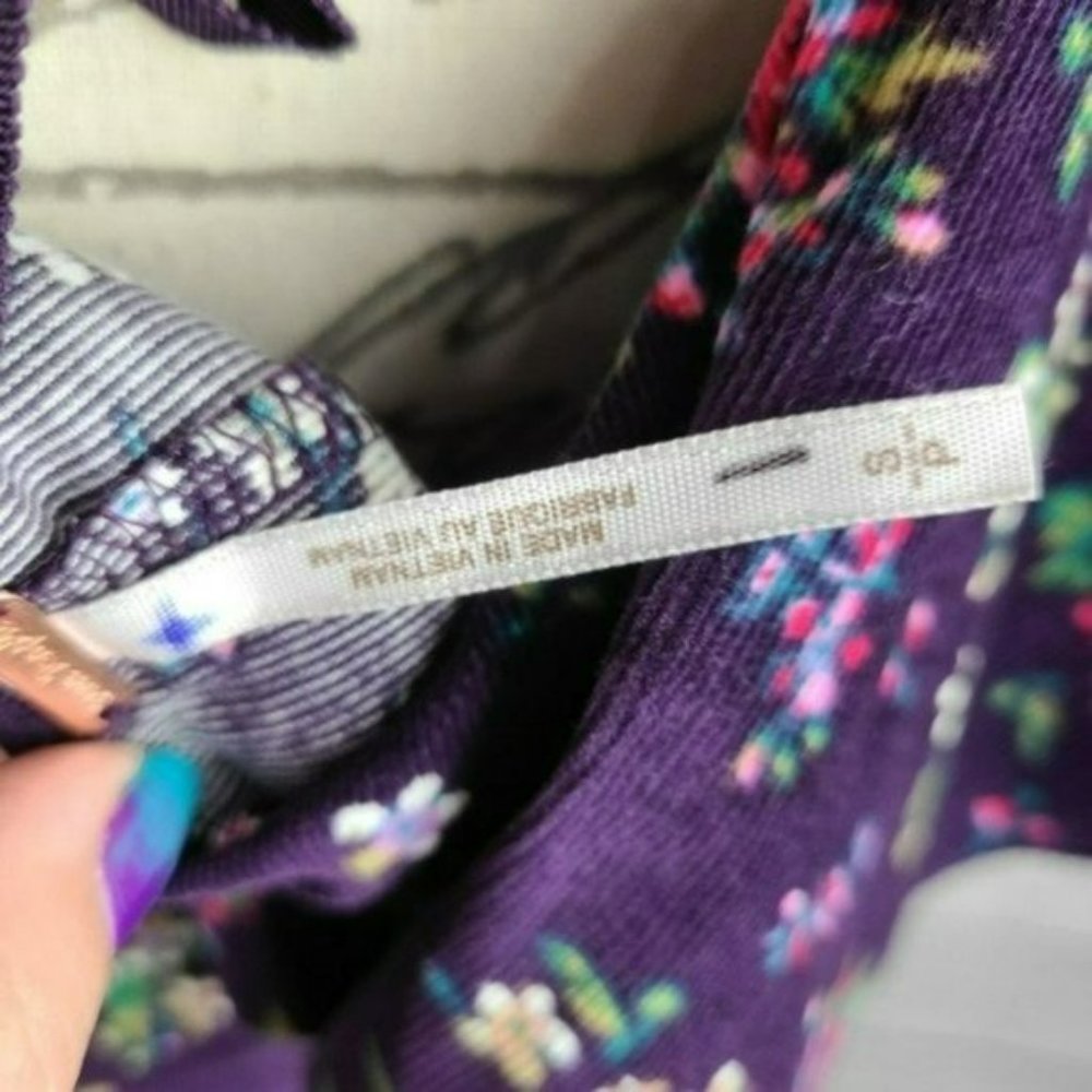 Free People Violet Visions Floral Romper -S - Picture 9 of 9